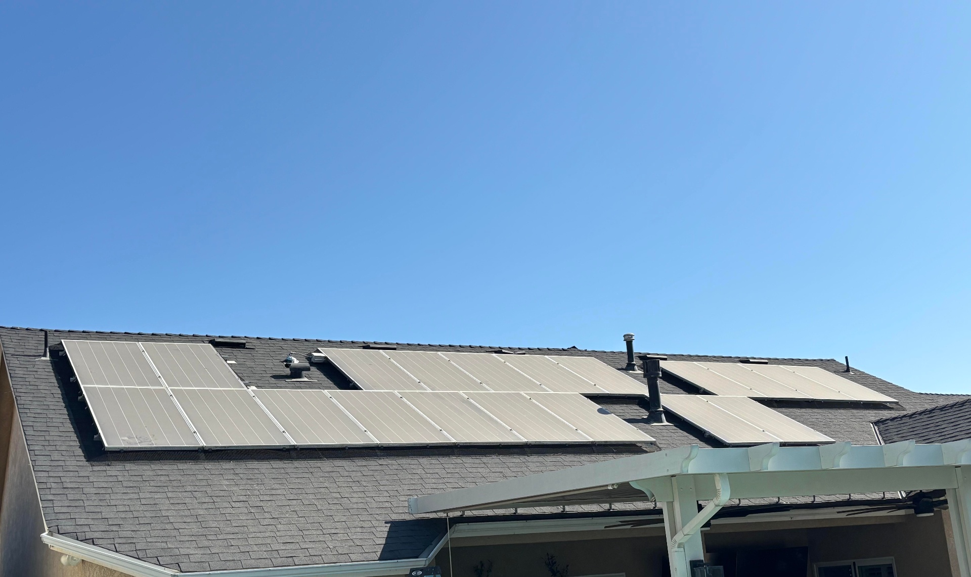 Dirty solar panels before professional cleaning showing dust and debris accumulation